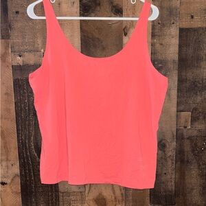 Women’s Sz 3 Chico’s Coral Scoop Neck Tank Top